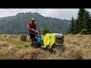 MountainPress 550 - Mini Round-Baler for Two-Wheel Tractors and Walk-Behind Mowers