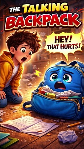 The Talking Backpack 🎒 | Unique Moral Story for Kids | Animated Short #bedtimestory