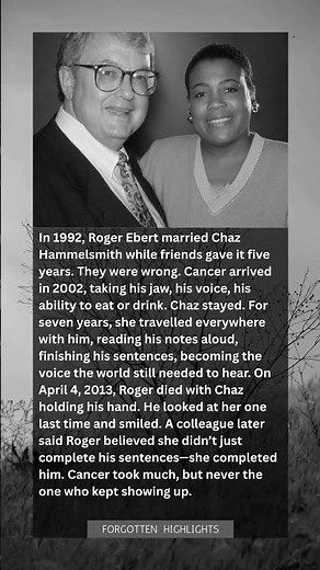 He Lost His Voice to Cancer. She Became It. Roger Ebert's Greatest Love Story.