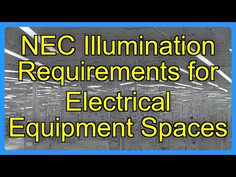 NEC Illumination Requirements for Electrical Equipment Spaces