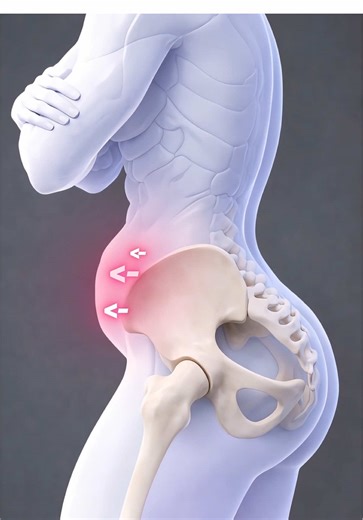 Lower Belly Pouch? It Might Be Your Hips #glutebridges #hipflexorstretch #deadbugs #bandrows #facepulls