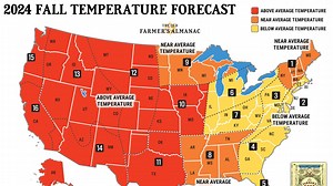 The Old Farmer's Almanac predicts a warmer than average 2024 fall season for Oklahoma