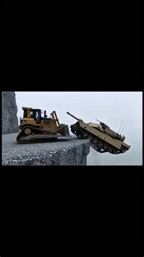 ​B. The Edge of Disaster: Tank vs. Bulldozer Push War (No Mercy)