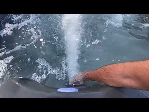 New Tuff Spas TT450 hot tub operation, controls, waterfall, diverter Maui, Hawaii