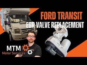 How to disassemble the EGR valve in the Ford Transit van?