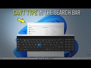 Fix Can't Type In Windows 11 Search Bar | How To Solve search bar Not Working On windows 11
