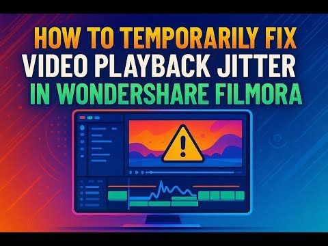 HOW TO TEMPORARILY FIX VIDEO PLAYBACK JITTER IN WONDERSHARE FILMORA | The Simple Entrepreneur