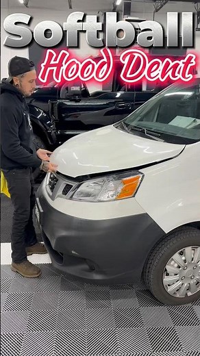 How to repair a hood dent | pdr class #autobodyrepair #paintlessdentrepair #diy #cardentrepair