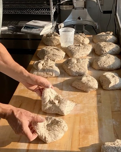 1.1K views · 188 reactions | A longer video of me working with the Buckwheat Flax dough yesterday. It’s a great toasting bread with a blend of Buckwheat, Whole Wheat and Unbleached White flour, plus a few grains. Enjoy  #buckwheat #buckwheatflour #shaping #shapingdough #dough | Sinclair's Bakery | Facebook