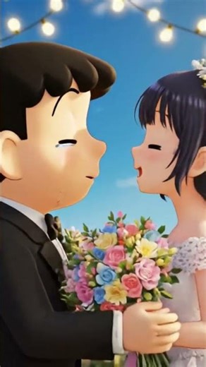 ✨ Childhood love turned destiny💖 Nobita × Shizuka Forever🎞️ #nobitashizuka #love