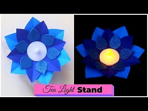 Tea Light Candle Stand | Paper Diya Decoration Diwali Craft