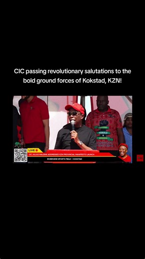 CIC passes revolutionary salutations to Kokstad ground forces