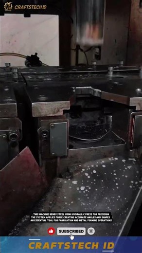 Hydraulic Steel Press Bending Machine for Precise and Strong Metal Forming Work #machine