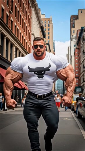 A Mascular Bodybuilder Walking With Great Attitude #bodybuilding #fitness #gym