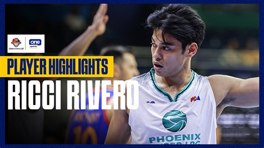 OH RICCI! 😤 Phoenix rookie Ricci Rivero definitely put on a show in the PBA Season 48 Commissioner's Cup! #PBASeason48 #PBAAngatAngLaban | One Sports