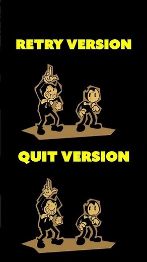Retry VS Quit Game Over | Bendy Ink Street 😭 [FNF]