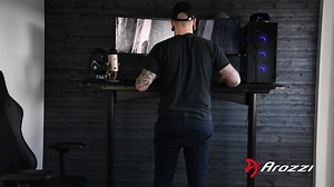 The Arena Moto is the Motorized version of the original Arena, rated one of the top gaming style desks on the market 👌 | Arozzi