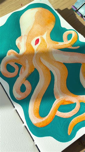 Watercolor Pencils Art Tutorial: How to Color Water with Color Pencil