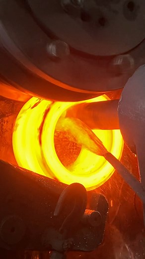4K views · 25 reactions | Inside the forging factory Master Forgers Create Steel Rings With Perfect Sync #blacksmith #forging #factory #fblifestyle #metal | Inside the factory | Facebook