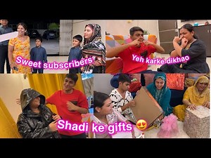 Shaadi ke gifts unbox kiye 🎁| vlog #sabasunnykishaadi