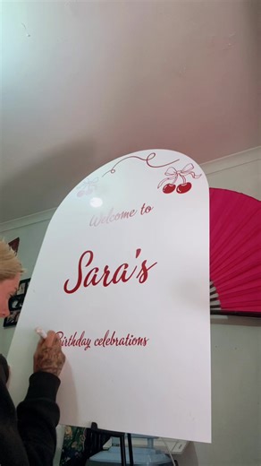 Creating an Acrylic Arch Sign for Events