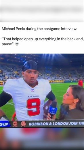 Penix Really Said PAUSE 😭😭 ~ #nfl #falcons #shorts