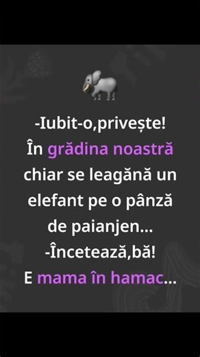 Un elefant se legăna 😂🐘#amuzant #comedie #shorts #umor #glume #romania #viral