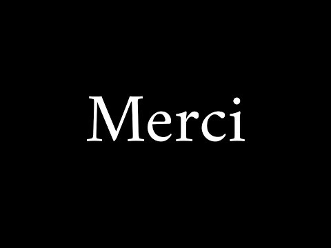 How to Pronounce Merci (French Word)