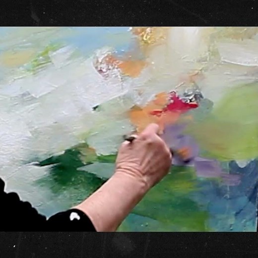 How it's done. An abstract painting.