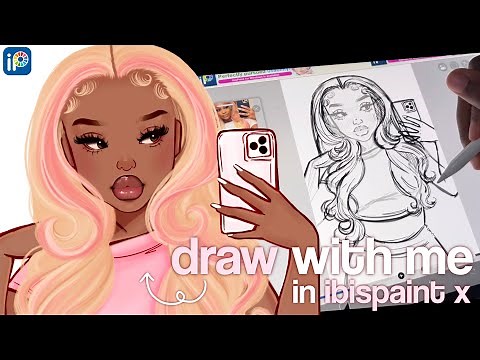 drawing in ibis paint x! 🤍🎀