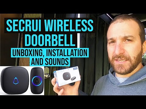 SECRUI Wireless Doorbell! Unboxing, Installation and 58 Sounds!