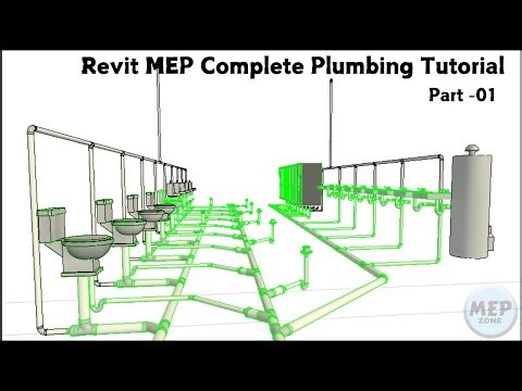Revit Drainage | Revit MEP Complete Plumbing Tutorial #1