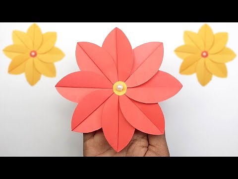 How to Make Easy Paper Flowers Step by Step | DIY Simple Paper Flower Making Crafts