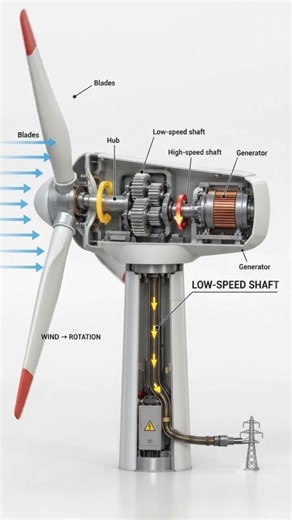 How Does a Wind Turbine Generate Electricity? 🌬️⚡ | Wind Energy Explained