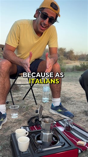 Che bel caffè #asitalians #coffee #park #camping #bbq