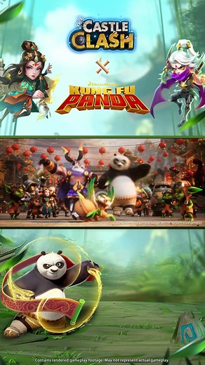 An epic collab between Castle Clash x Kung Fu Panda! 🐼 The Dragon Warrior Po and his friends is arriving in Narcia. What exciting adventures await them? #CastleClash #KungFuPanda #KFP #DreamWorks