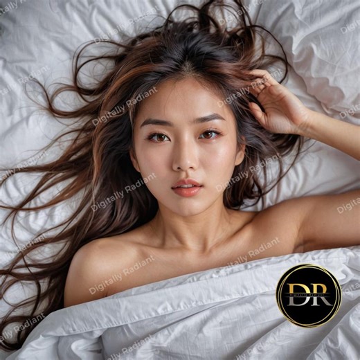 Asian Woman Portrait | Bedroom Boudoir Model (PNG & JPG) - Etsy