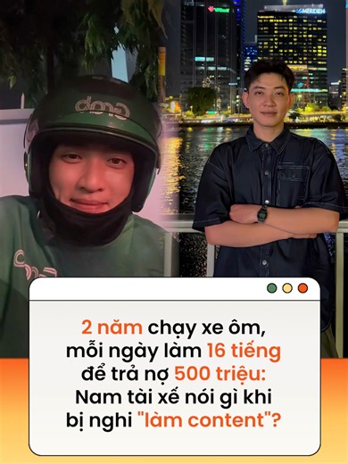 Câu chuyện của nam tài xế chạy xe công nghệ 2 năm trả nợ hết 500 triệu đồng đang thu hút sự chú ý của cộng đồng mạng Theo Phụ nữ mới #news #amm #FCGN