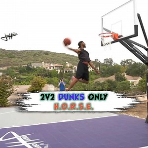 Basketball dunk game of H.O.R.S.E. w/ Chris Staples! | Josh Horton