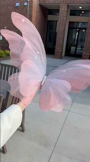DIY Giant Silk Butterfly full tutorial on my channel
