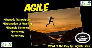 10K views · 747 reactions | Word of the Day - "Agile" ✅Learn one...
