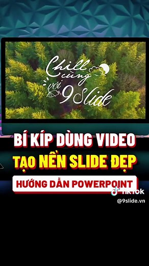 Hướng dẫn thủ thuật chèn Video cực chill làm nền giúp Slide Powerpoint đẹp hơn trông thấy ✨ #LearnOnTikTok #HocCungTikTok #Powerpoint #huongdan #tutorial #tips
