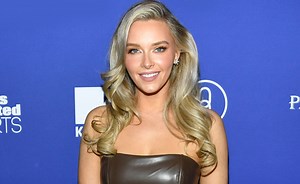 Camille Kostek in Bathing Suit is "Pretty in Pink"