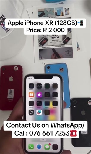 Apple iPhone XR (128GB) for Sale at R 2000