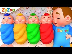 Ten in the Bed 😴 | Roll Over Song | ZuZoo Nursery Rhymes & Kids Songs