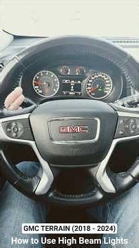 How to Turn ON / OFF High Beam Lights on GMC Terrain (2018 - 2024) #gmc #gmcterrain #cars #vehicles