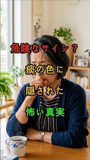 危険なサイン？痰の色に隠された怖い真実 #60代 #70代 #シニア健康