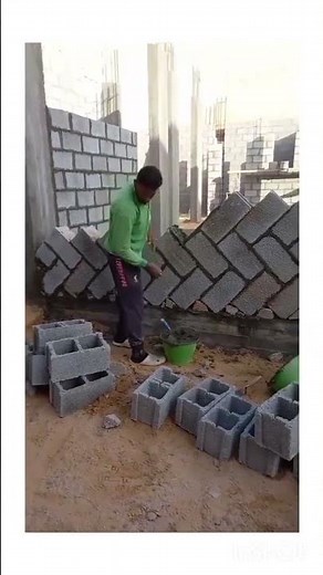 zigzag brick installation process #shortvideo