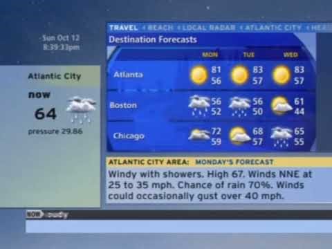 TWC Weatherscan- Atlantic City, NJ- Oct. 12, 2025- 8:32PM EDT
