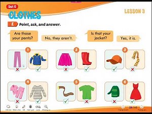 Tiếng Anh 3 I Learn Smart Start - Unit 6 Clothes - Lesson 3